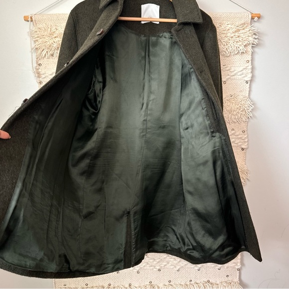 Samsoe Samsoe Kenpo Jacket Classic Dark Green Wool Blend Coat XL - Picture 5 of 8